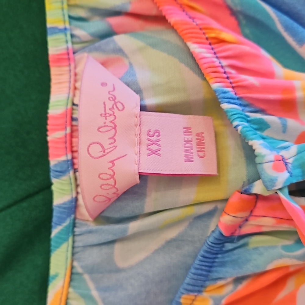 Lilly pulitzer Kellen Tropical Blue set. Size xxs. Rare find - Picture 2 of 2